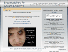 Tablet Screenshot of dreamcatchersforabusedchildren.wordpress.com