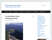 Tablet Screenshot of decorativeartprints.wordpress.com
