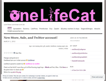 Tablet Screenshot of onelifecat.wordpress.com