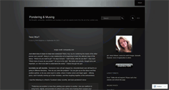 Desktop Screenshot of ponderingandmusing.wordpress.com