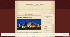 Desktop Screenshot of marcebarthe.wordpress.com