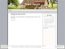 Tablet Screenshot of grantmassie.wordpress.com