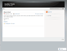 Tablet Screenshot of anothernotch.wordpress.com