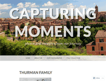 Tablet Screenshot of capturingmoments.wordpress.com