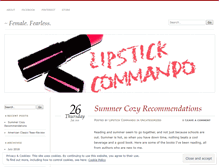 Tablet Screenshot of lipstickcommando.wordpress.com