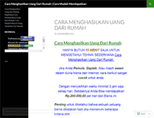 Tablet Screenshot of caramenghasilkanuangdarirumah.wordpress.com