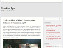 Tablet Screenshot of creativeaye.wordpress.com