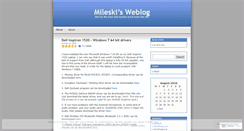 Desktop Screenshot of mileski.wordpress.com