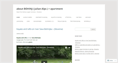 Desktop Screenshot of apartment1bohinj1slovenia.wordpress.com