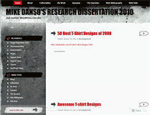 Tablet Screenshot of mikedanso.wordpress.com