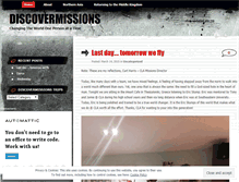 Tablet Screenshot of discovermissions.wordpress.com