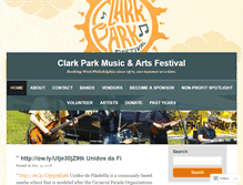 Tablet Screenshot of clarkparkfest.wordpress.com