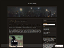 Tablet Screenshot of bigbluereview.wordpress.com