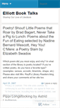 Mobile Screenshot of elliottbooktalk.wordpress.com