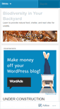 Mobile Screenshot of biodiversityinyourbackyard.wordpress.com