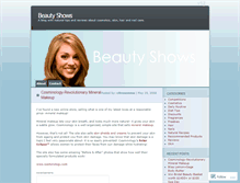 Tablet Screenshot of beautyshows.wordpress.com