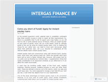 Tablet Screenshot of intergasfinancebv.wordpress.com