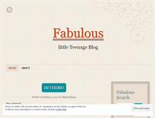 Tablet Screenshot of fabulousfiona.wordpress.com