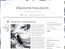 Tablet Screenshot of dramatictealeaves.wordpress.com