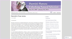 Desktop Screenshot of darwinsflowers.wordpress.com