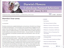 Tablet Screenshot of darwinsflowers.wordpress.com