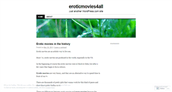 Desktop Screenshot of eroticmovies4all.wordpress.com