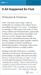 Mobile Screenshot of itallhappenedsofast.wordpress.com