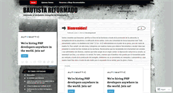 Desktop Screenshot of bautistasreformadoss.wordpress.com