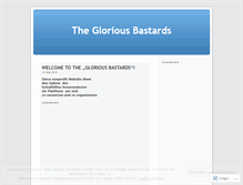 Tablet Screenshot of gloriousbastards.wordpress.com