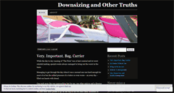 Desktop Screenshot of downsizingandothertruths.wordpress.com