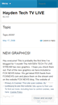 Mobile Screenshot of haydentvlive.wordpress.com