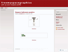 Tablet Screenshot of freemyspacegraphics.wordpress.com