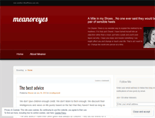 Tablet Screenshot of meanoreyes.wordpress.com
