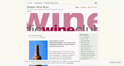 Desktop Screenshot of nordicwineclub.wordpress.com