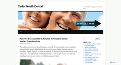 Desktop Screenshot of cedarnorthdental.wordpress.com