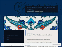 Tablet Screenshot of intersectionswomanartistmuslimanthology.wordpress.com