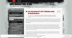 Desktop Screenshot of onqmarketingblog.wordpress.com