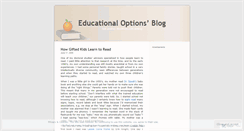 Desktop Screenshot of educationaloptions.wordpress.com