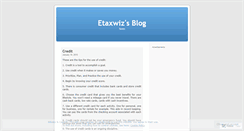 Desktop Screenshot of etaxwiz.wordpress.com