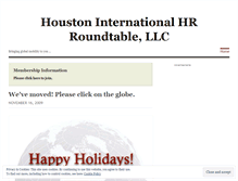 Tablet Screenshot of houstoninternationalhr.wordpress.com