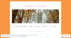 Desktop Screenshot of meinrinteln.wordpress.com