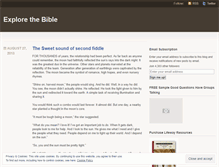 Tablet Screenshot of explorebible.wordpress.com