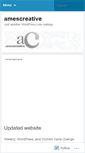 Mobile Screenshot of amescreative.wordpress.com