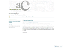 Tablet Screenshot of amescreative.wordpress.com