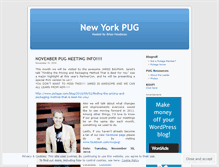 Tablet Screenshot of newyorkpug.wordpress.com