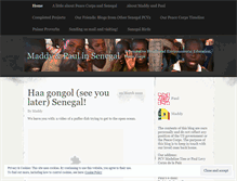 Tablet Screenshot of maddyandpaulinsenegal.wordpress.com