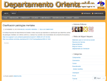 Tablet Screenshot of deorientacion.wordpress.com