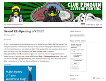Tablet Screenshot of clubpenguinextremefighters.wordpress.com