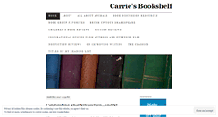 Desktop Screenshot of carriesbookshelf.wordpress.com