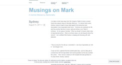 Desktop Screenshot of musingsonmark.wordpress.com